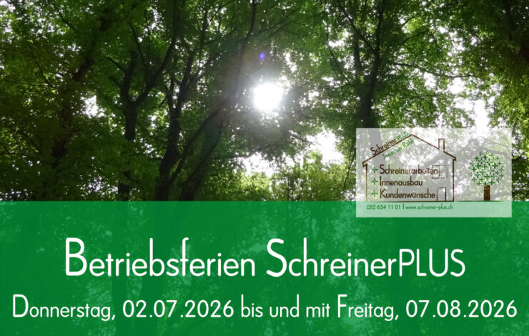 Betriebsferien